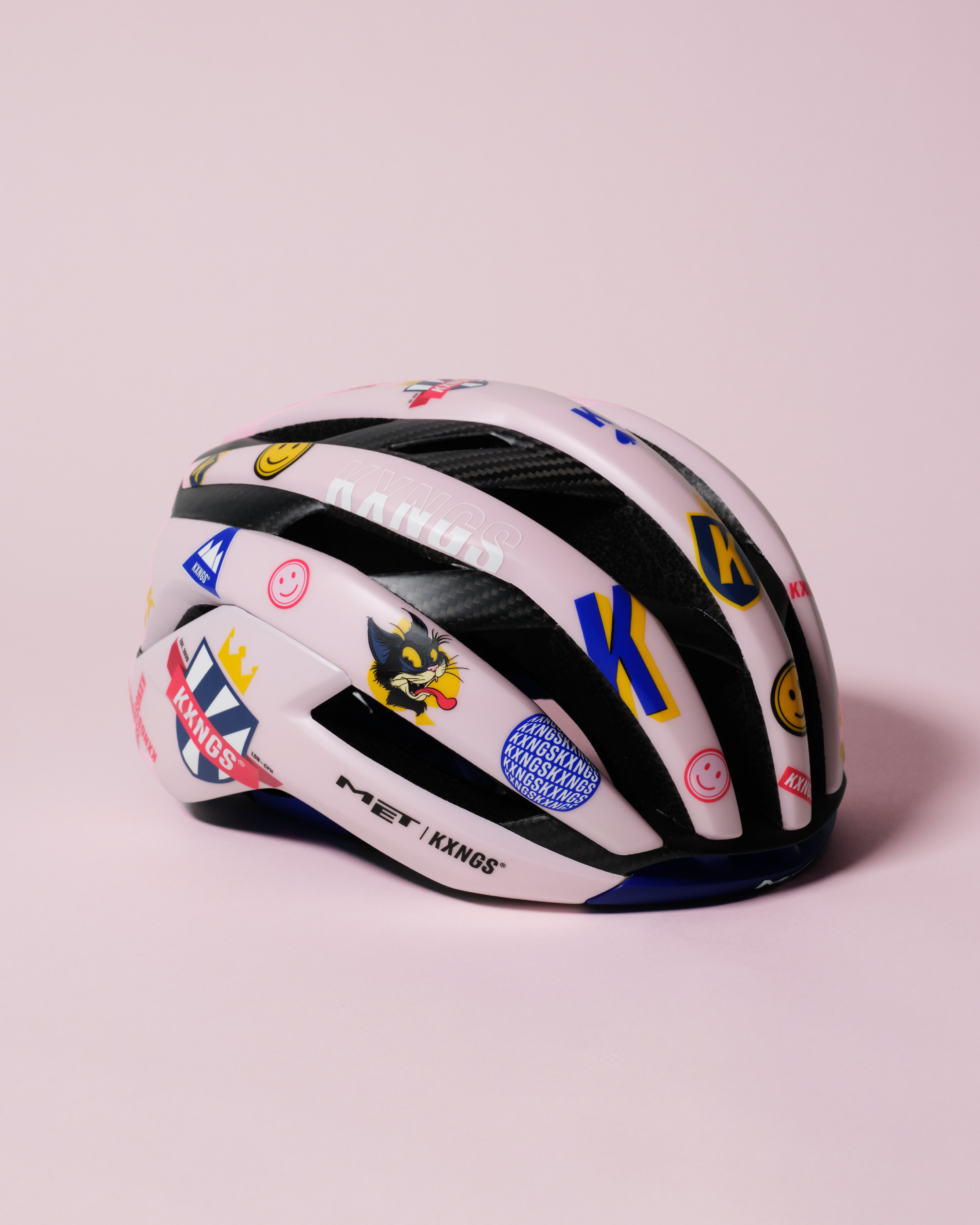 KXNGS x MET 02 helmet - right side profile