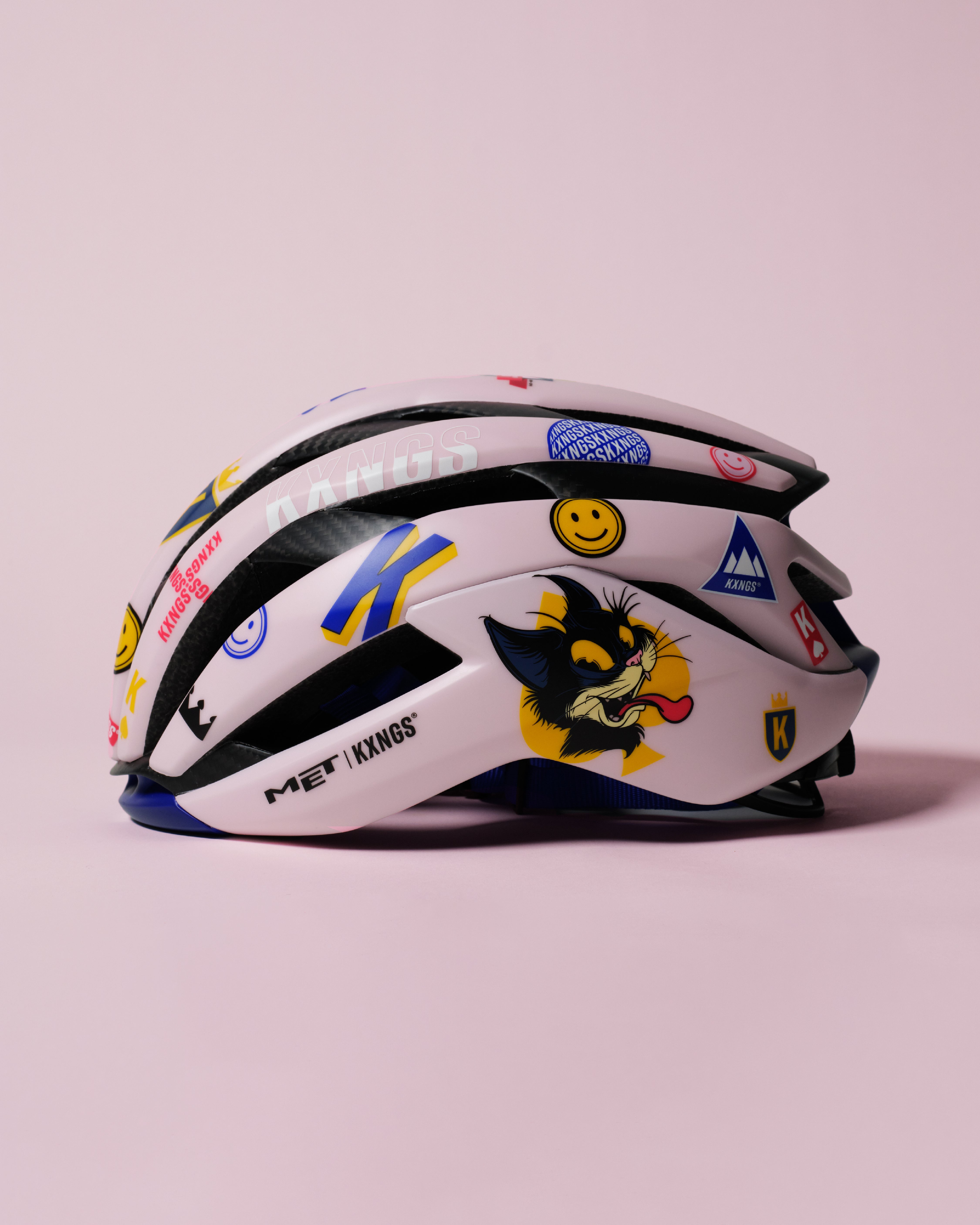 KXNGS x MET 02 helmet - left side profile